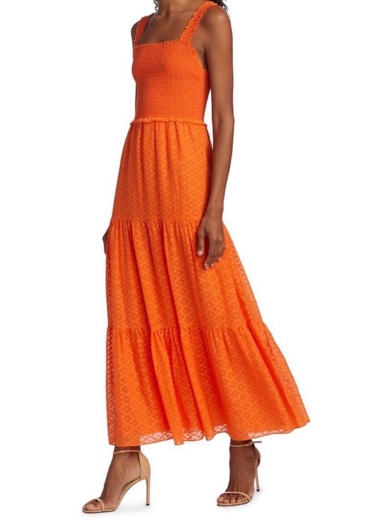 Alice + Olivia Dresses & Skirts - Alice + Olivia Orange Tiered Maxi Dress size 4